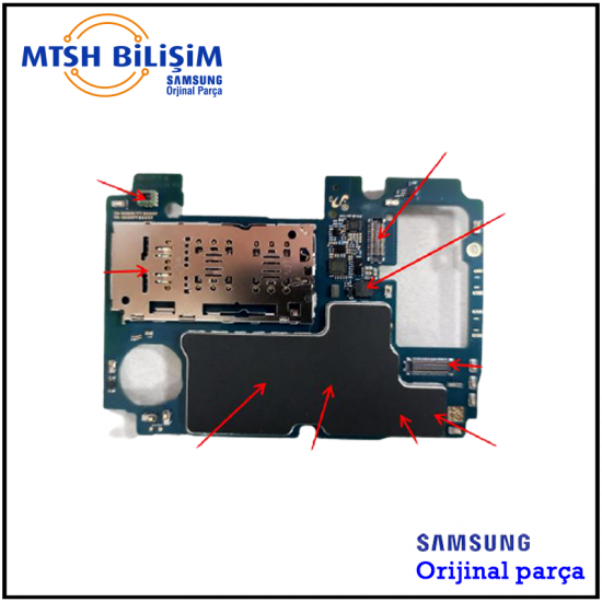 Samsung Galaxy M Serisi M32 (SM-M325F) Orijinal Anakart (GH82-26625A)