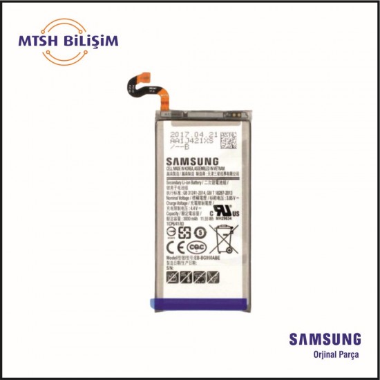 Samsung Galaxy S Serisi S8 (G950F) Orijinal Batarya (GH82-14642A)