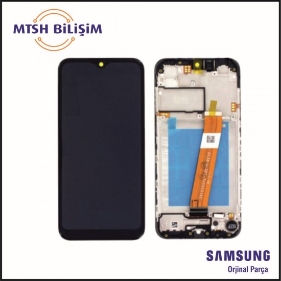 Samsung Galaxy A Serisi A02 (A022F) Orijinal Lcd (GH82-25250A) Siyah