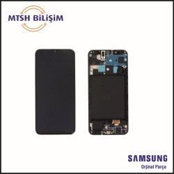 Samsung Galaxy A Serisi A20 (A205F) Orijinal Lcd (GH82-19571A/GH82-19572A) Siyah
