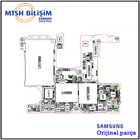 Samsung Galaxy A Serisi A52S SM-A528B) Orijinal Anakart (GH82-27119A)