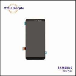 Samsung Galaxy A Serisi A8 2018 (A530F) Orijinal Lcd (GH97-21529A) Siyah