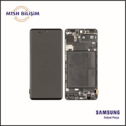 Samsung Galaxy A Serisi A71 (A715F) Orijinal Lcd (GH82-22248A) Siyah