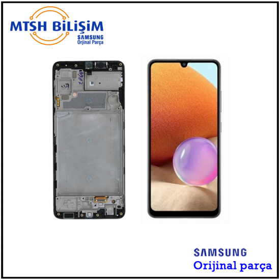 Samsung Galaxy A Serisi A22 (A225F) Orijinal Lcd (GH82-26047A) Siyah